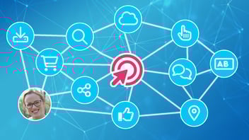 Schematische Darstellung Daten-Netz zum Interessenbasierten Marketing