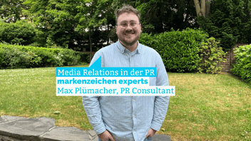 Max Plümacher unser PR Experte zum Thema Media Relations in der PR