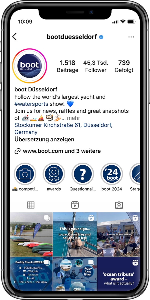 boot auf Instagram